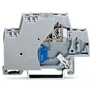 Moduleklem 2-etage +afsluitplaat grij 280-502/281-586 VVE=50