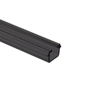 Inleg/gordijnrails CV3 zwart/mat L=100cm