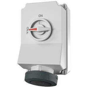 Wandcontactdoos 63A 4-polig  7H 500V IP67 DUO