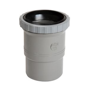 Expansiestuk Wadal lijm PVC 90mm grijs
