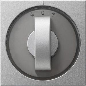 Afdekking draaiknop tijdschakelaar + jaloezie System 55 kl.alum.