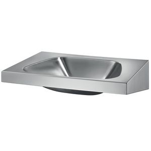 Wastafel zonder kraangat met overloop RVS 304 mat 124270