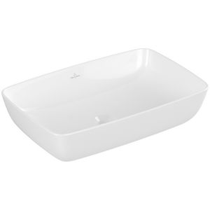 Opzetwaskom rechthoek ARTIS 580x380mm wit Alpin C+ wit zonder overloop