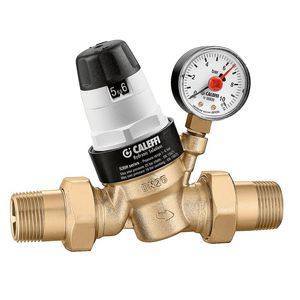 Reduceervent. Hoge Temperatuur met Manometer 1 1/4" KIWA