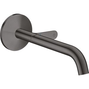 Inbouwkraan afbouwdeel voorsprong 220 mm Brushed Black Chrome AX One