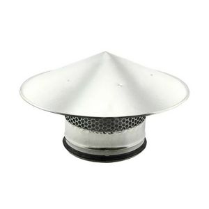 Spiro-SAFE regenhoed met gaas 125mm (sendz. verzinkt)