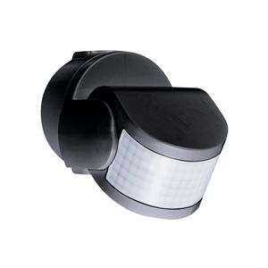 Bewegingsmelder 230V 12m 200° IP55 wand/plafondmont. Zwart