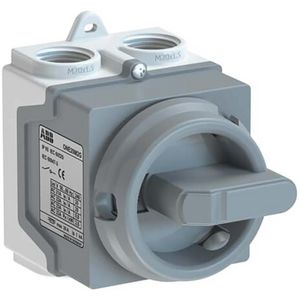 Werkschakelaar 2P 20A IP67 grijs VVE=10