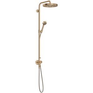Showerpipe 280 1 straalsoort EcoSmart inbouw thermostaat AXOR One Brushed Bronze