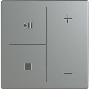 Centraalplaat afdekking 4v muziek symb.F/S platform 63 grijs