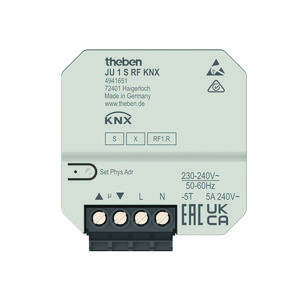 1-voudige RF jaloezieactor inbouw KNX