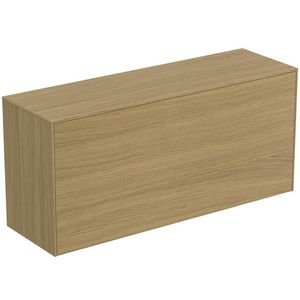 Conca wastafelmeubel 120x37x55cm 1 lade afdekblad zonder uitsnijding light oak