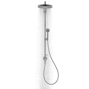Showerpipe 280 1 straalsoort inbouw thermostaat AXOR One Brushed Black Chrome