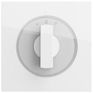 Afdekking draaiknop tijdschakelaar + jaloezie System 70 z.wit