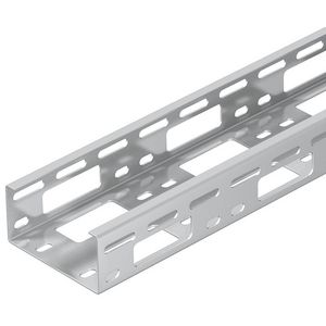 Lengte a 3m. AZ-kanaal geperforeerd 50x100 rvs A2 1.4301