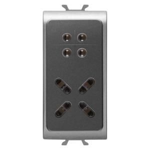 FLUSH-MOUNTING ACTIVATOR-WIRED BURGLAR ALARM-TITANIUM-CHORUS