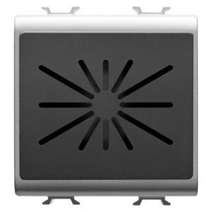 FLUSH-MOUNTING BUZZER-WIRED BURGLAR ALARM-TITANIUM-CHORUSMAR