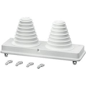 Mi Aanbouwflens met invoer tulen 2x72 mm WM2 300mm