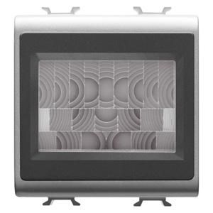 IR DETECTOR-FLUSH MOUNTING-WIRED BURGLAR ALARM-TITANIUM-CHOR