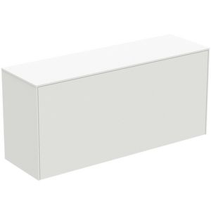 Conca wastafelmeubel 120x37x55cm 1 lade afdekblad zonder uitsnijding matt white