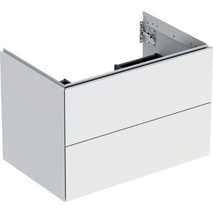 Wastafelonderkast 2x la 75cm mat wit ONE