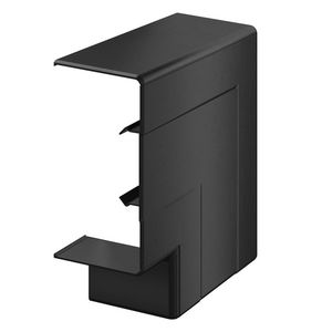 Verticaal hoekstuk wandgoot 142x142x56 polycarbonaat VVE=2