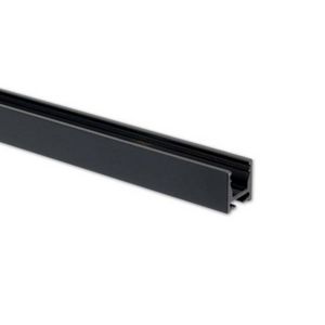 Gordijnprofiel VP5 plat zwart RAL9005 L=200cm