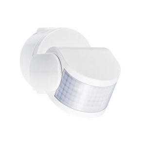 Bewegingsmelder 230V 12m 200gr. IP55 wand/plafondmont. Wit