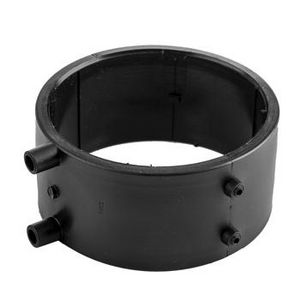 PE elektrolasmof duo 75mm PN4 zwart