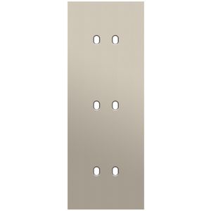 Drievoudige afdekpl. verticaal 71mm centerafstand drie tweev