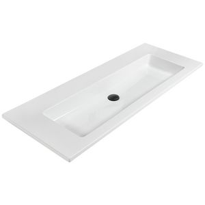 Wastafel 20 glans wit 121cm 1x kom zonder kraangat (i.c.m. meubel)