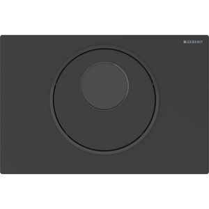 Wc-best. netv 2-toets Sigma10 elektronisch /handm. matzwart zwart rvs