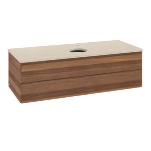 Wastafelonderkast Antao 1200x360x500mm Warm Walnut K21053HM