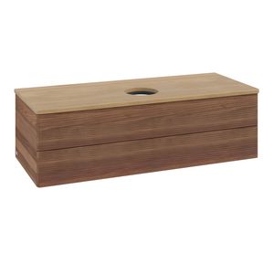 Wastafelonderkast Antao 1200x360x500mm Warm Walnut K21111HM