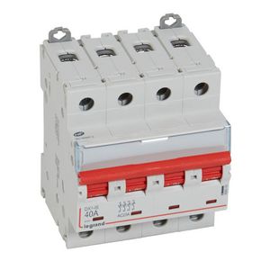 Lastschakelaar DX3 4-polig 40A rode hendel