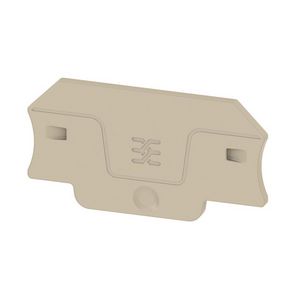 Afsluit- eindplaat d.beige h:55mm b:2.1mm V-0, VVE=20