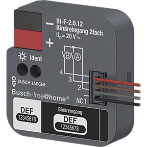 I/O-module bussysteem binaire ingang 2-voudig inb. 2.0.12 (BI-F-2.0.12)