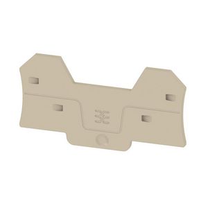 Afsluit- eindplaat d.beige h:77.6mm b:2.1mm V-0 VVE=20