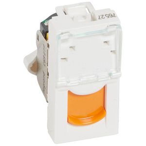 Dataconnector RJ45 Cat. 6A UTP 2 modulen oranje LCS2
