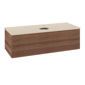 Wastafelonderkast Antao 1200x360x500mm Warm Walnut K21153HM