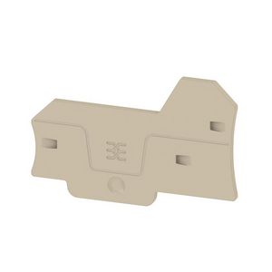 Afsluit- eindplaat d.beige h:69.6mm b:2.1mm V-0 VVE=20
