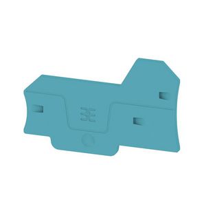 Afsluit- eindplaat blauw h:69.6mm b:2.1mm V-0 Wemi VVE=20