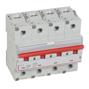 Lastschakelaar DX3 4-polig 125A rode hendel