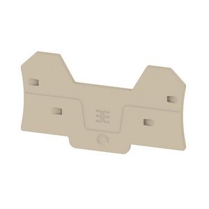 Afsluit- eindplaat d.beige h:81.3mm b:2.1mm V-0 VVE=20
