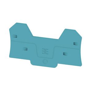 Afsluit- eindplaat blauw h:81.3mm b:2.1mm V-0 Wemi VVE=20