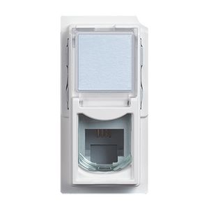 Telefooncontactdoos RJ11 wit 1 module LivingNow
