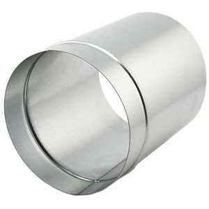 Verlengde schuifverbinding verzinkt (zonder afdichtrubber) v. spiraalbuis Ø200mm