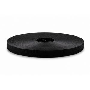 Rol a 22,5m. tweezijdig klittenband 13mm zwart flex