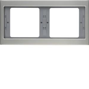 Afdekraam 2-v hor. berker K.5 edelstaal