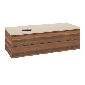 Wastafelonderkast Antao 1200x360x500mm Warm Walnut K22013HM